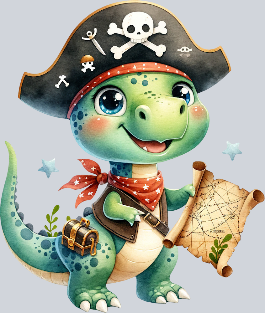 DTF Transfer High Seas - Dino Pirate