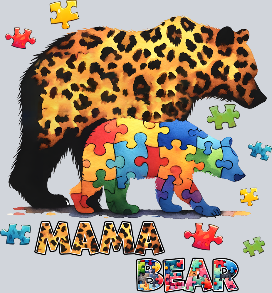 DTF Transfer Autism - Mama Bear