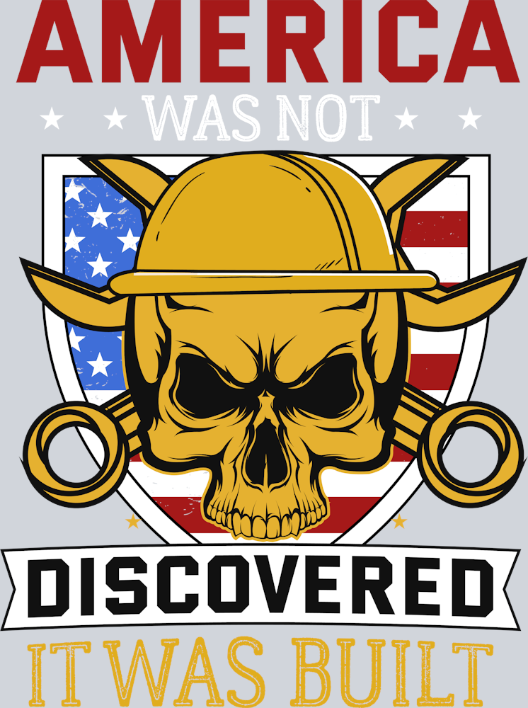 DTF Transfer Labor Day - America was not Discovered