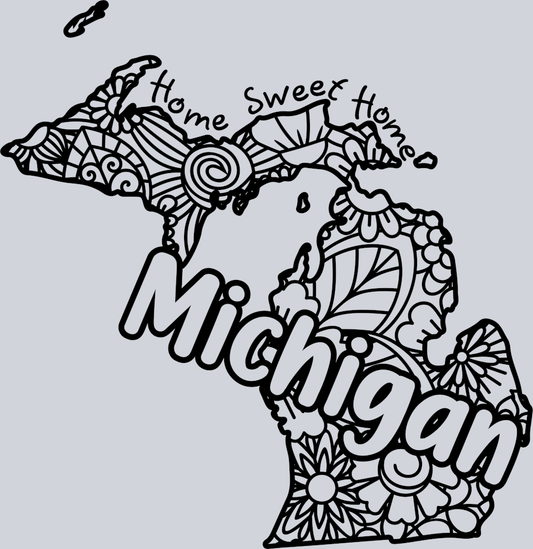 DTF Transfer Michigan - Home Sweet Home
