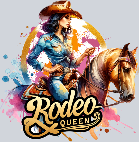 DTF Transfer Western - Rodeo Queen