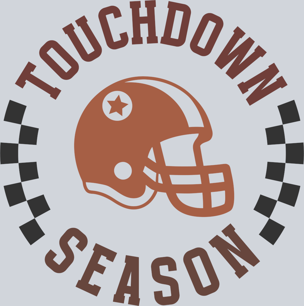 DTF Transfer Football - Touchdown Season Circular