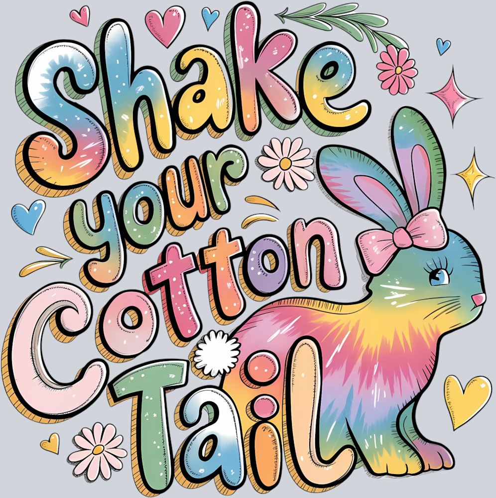 DTF Transfer Easter - Shake your Cotton Tail