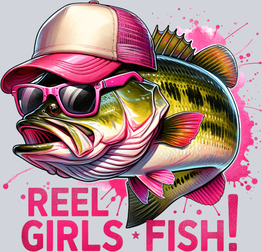 DTF Transfer Fishing - Reel Girl Fish