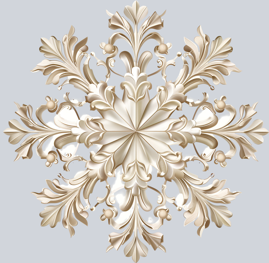 DTF Transfer Christmas - Elegant Snow Flake