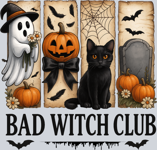 DTF Transfer Halloween -  Bad Witch Club