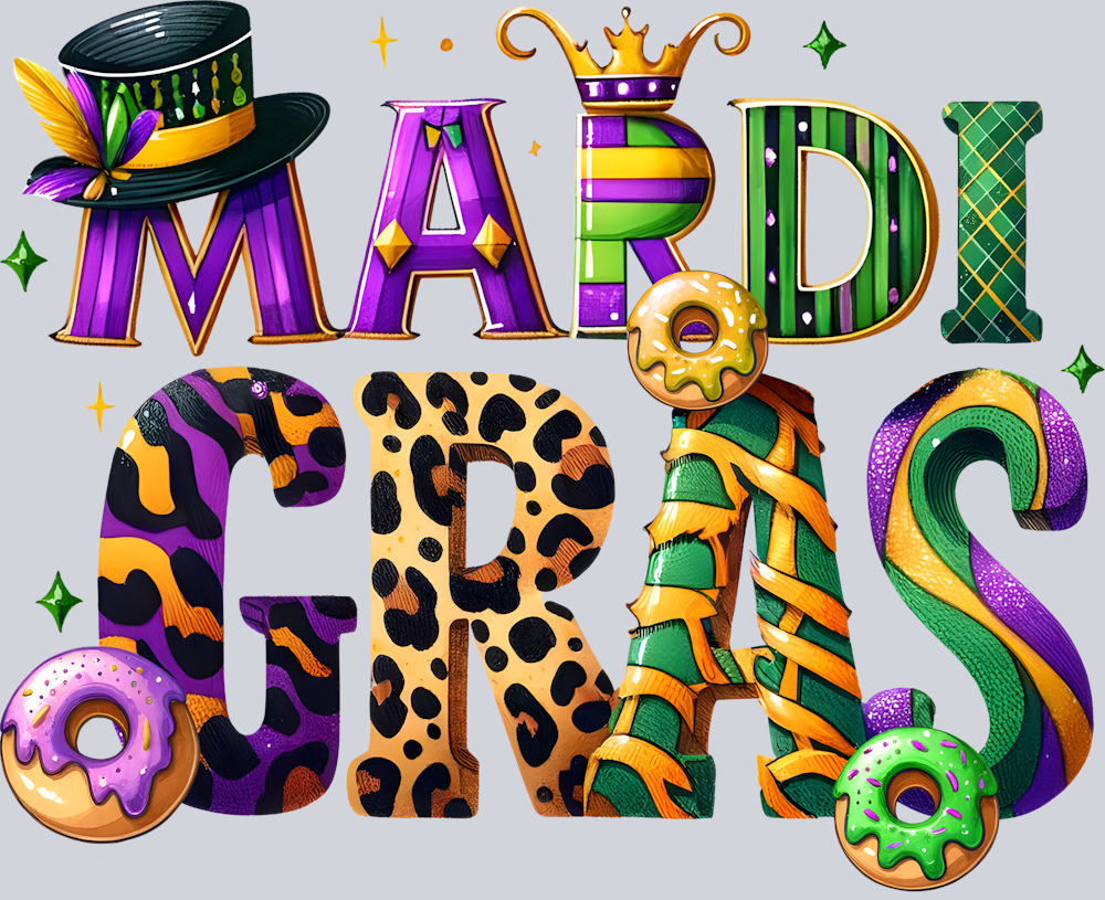 DTF Transfer Mardi Gras - Mardi Gras