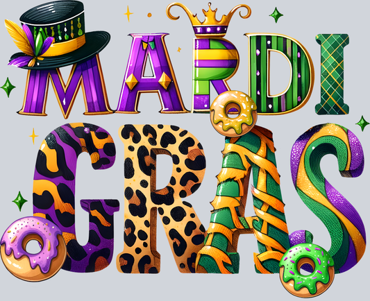 DTF Transfer Mardi Gras - Mardi Gras