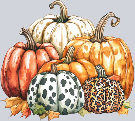 DTF Transfer Thanksgiving - Pumpkin Patch