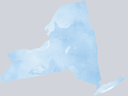 DTF Transfer New York - Watercolor Blue