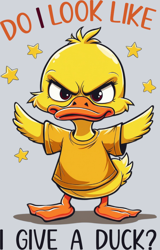 DTF Transfer Fowl - Do I Look Like I Give a Duck