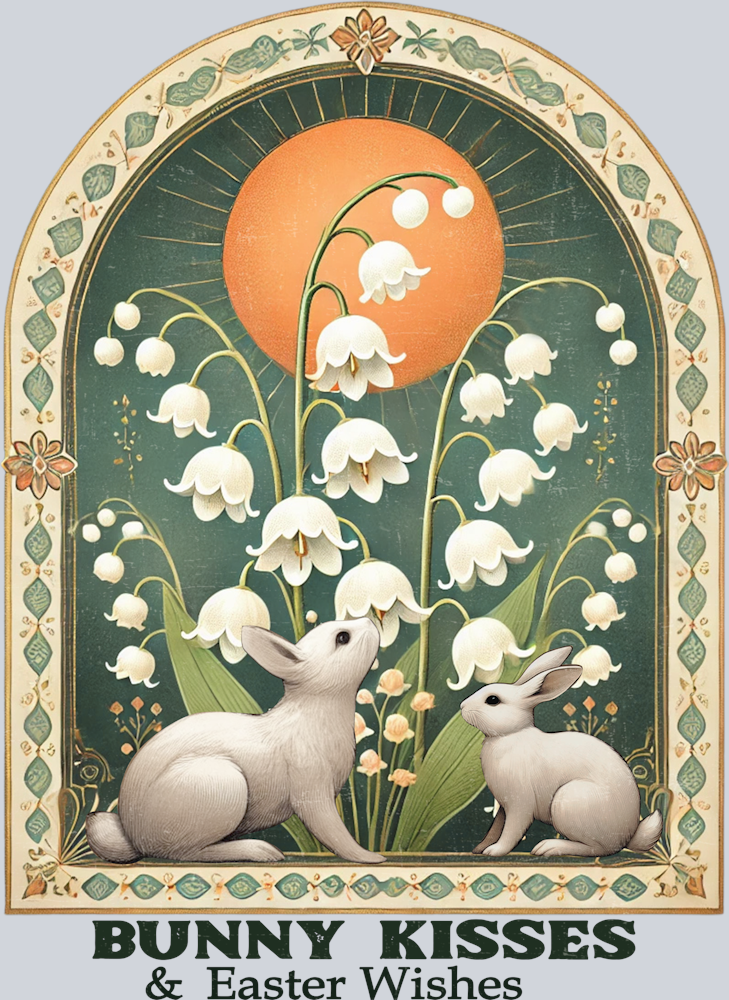 DTF Transfer Easter - Bunny Kisses & Easter Wishes