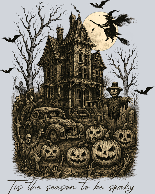 DTF Transfer Halloween - Tis the Season to be Spooky