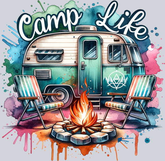 DTF Transfer Camping - Camp Life