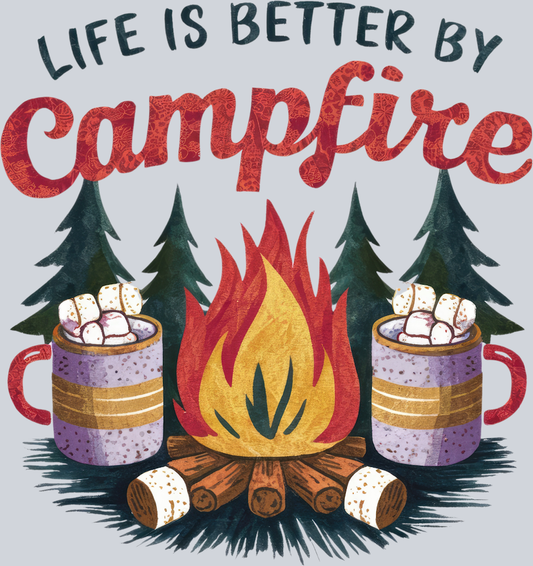DTF Transfer Camping - Life is Better by Campfire