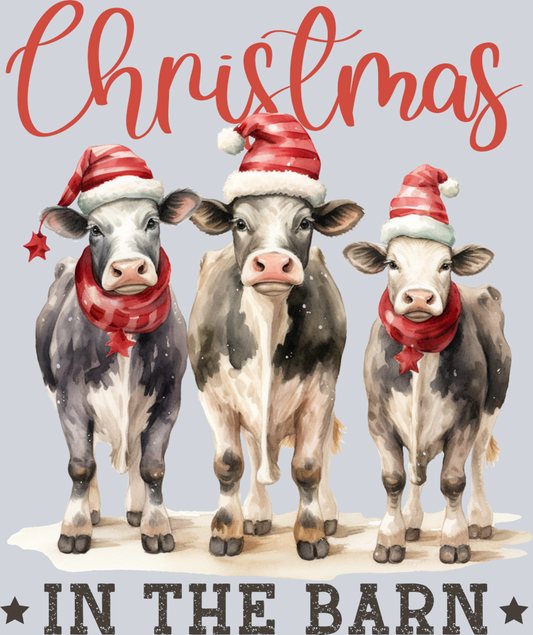 DTF Transfer Christmas - Christmas in the Barn