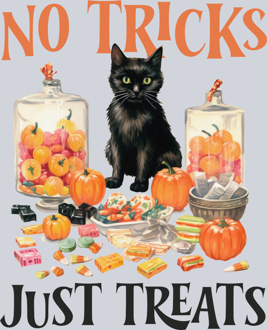 DTF Transfer Halloween - No Tricks Just Treats