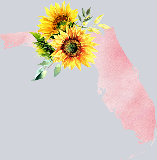 DTF Transfer Florida - Sunflower Watercolor