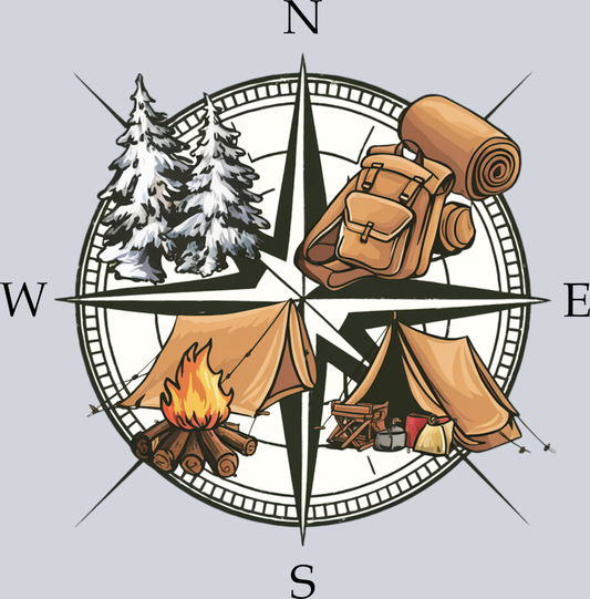 DTF Transfer Camping - Compass