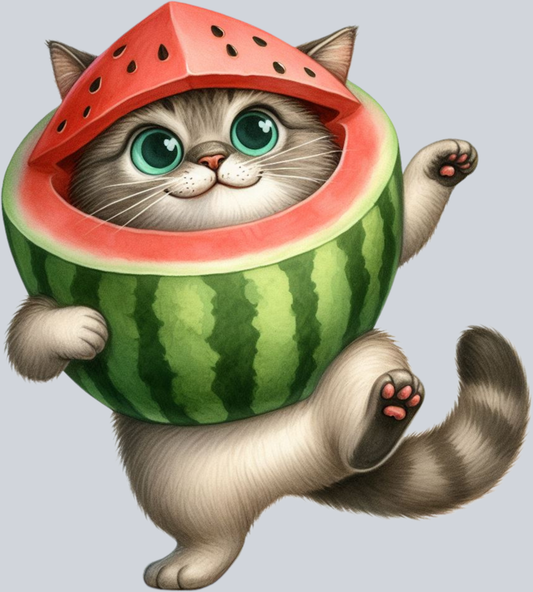 DTF Transfer Cats - Watermelon