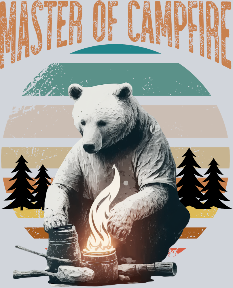 DTF Transfer Camping - Master of Campfire