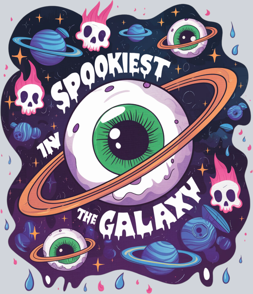 DTF Transfer Halloween  - Spookiest in the Galaxy