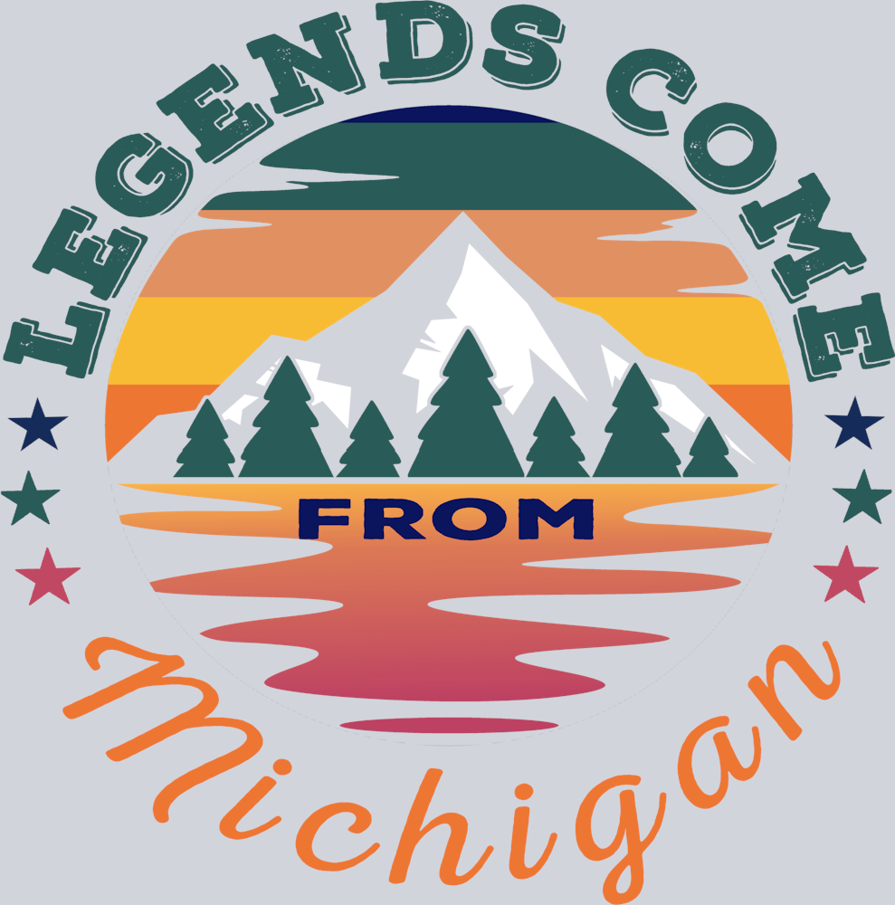 DTF Transfer Michigan - Legends Come from Michigan