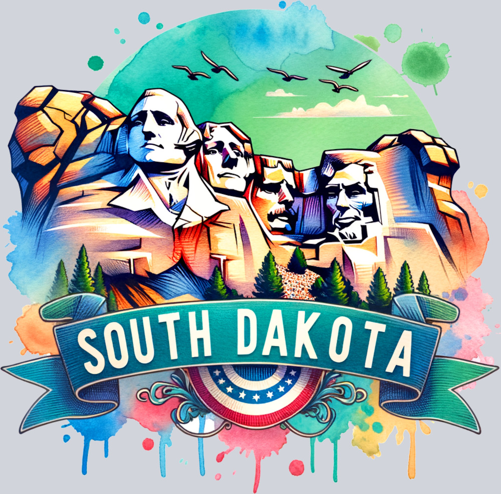 DTF Transfer South Dakota - Mount Rushmore