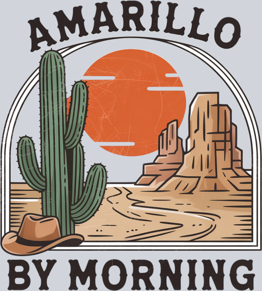 DTF Transfer Western - Amarillo by Morning