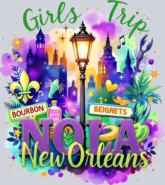DTF Transfer Mardi Gras - Girls Trip Nola