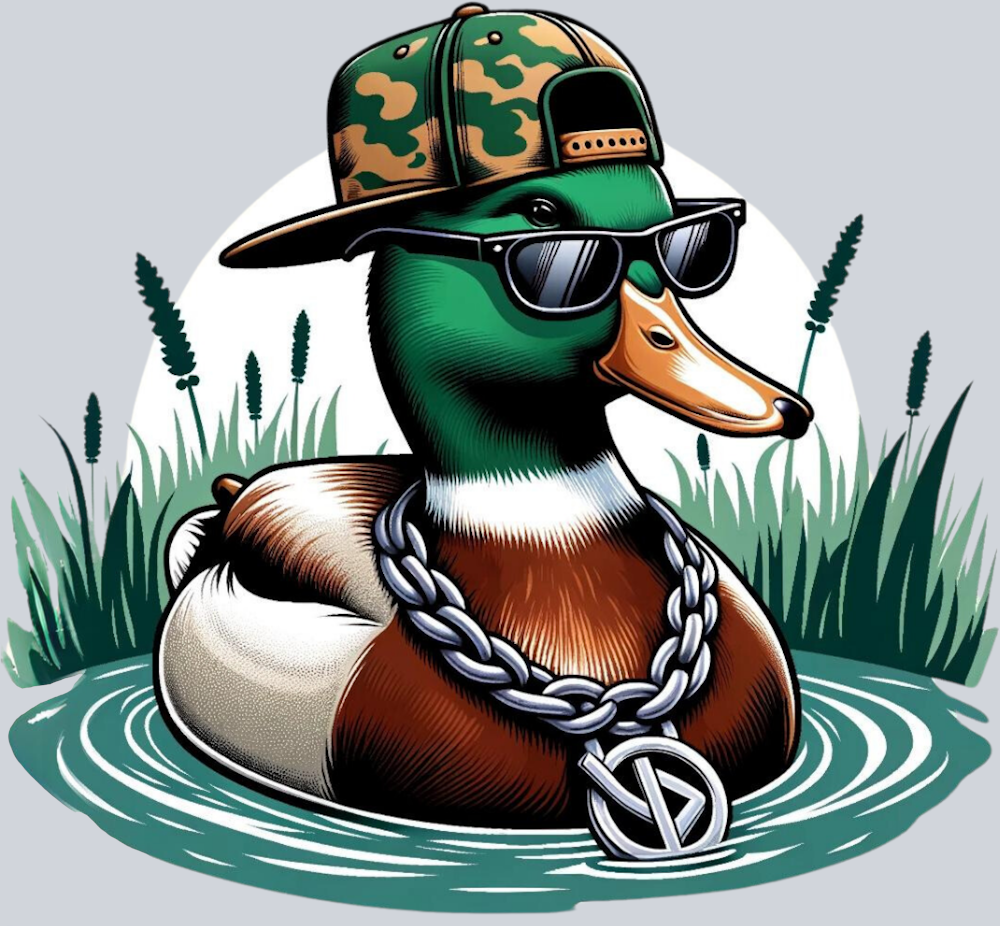 DTF Transfer Hunting - Bling Duck