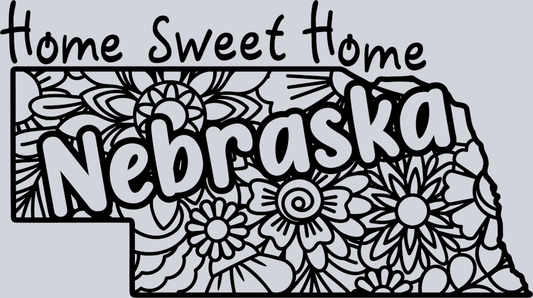 DTF Transfer Nebraska - Home Sweet Home