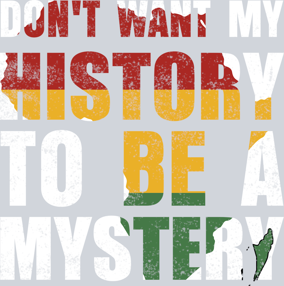 DTF Transfer Black History Month - Don't want my History to be a Mystery