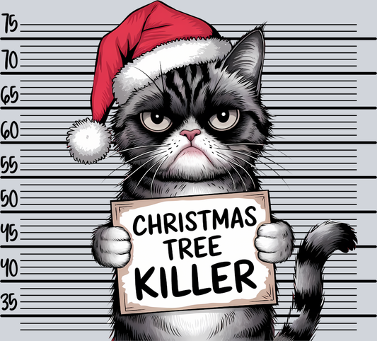 DTF Transfer Christmas - Christmas Tree Killer