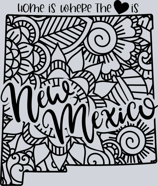 DTF Transfer New Mexico - Home is where the Heart is