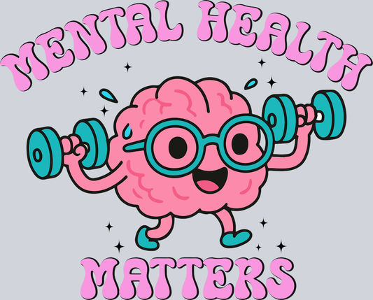 DTF Transfer Mental Health - Mental Health Matters Brain