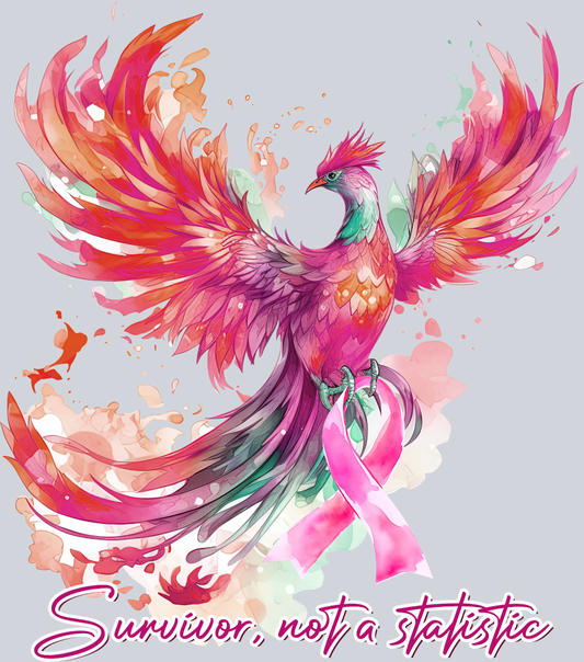 DTF Transfer Breast Cancer - Survivor not a Statistic