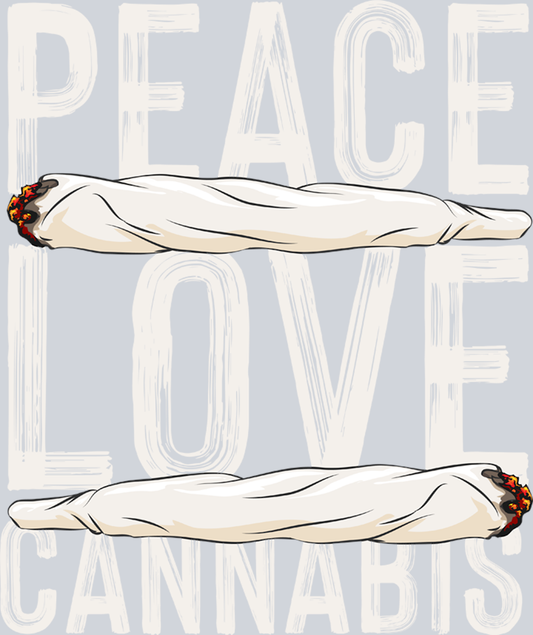 DTF Transfer 420 - Peace Love Cannabis