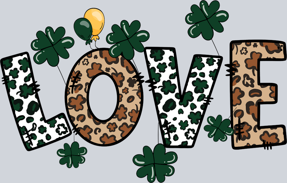 DTF Transfer St. Patrick's Day - Love