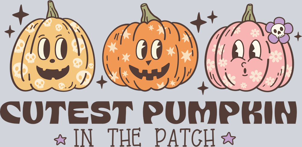 DTF Transfer Halloween - Cutest Pumpkin in the Patch