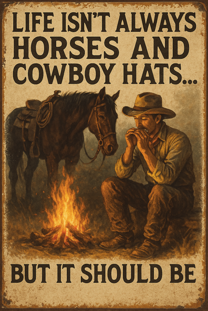 DTF Transfer Western - Life isn't always Horses and Cowboy Hats