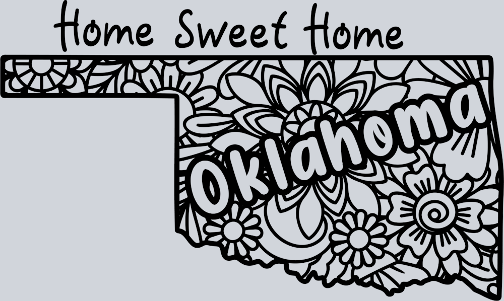 DTF Transfer Oklahoma - Home Sweet Home
