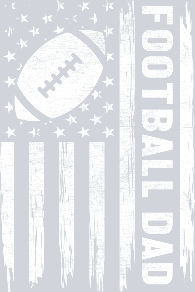 DTF Transfer Football - Football Dad Flag