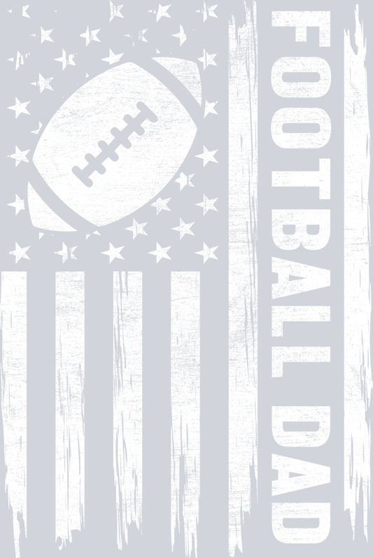 DTF Transfer Football - Football Dad Flag