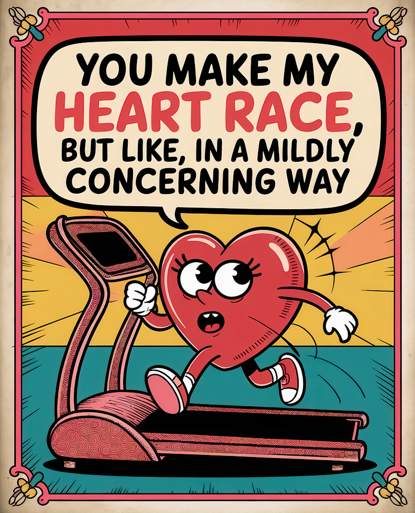 DTF Transfer Valentines - You make my Heart Race – One Source Supply