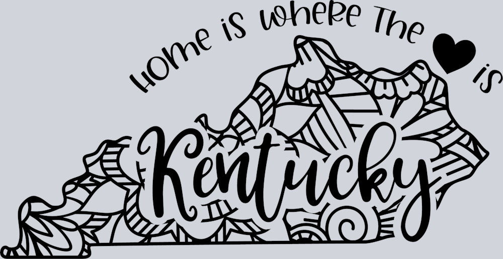 DTF Transfer Kentucky - Home is where the Heart is