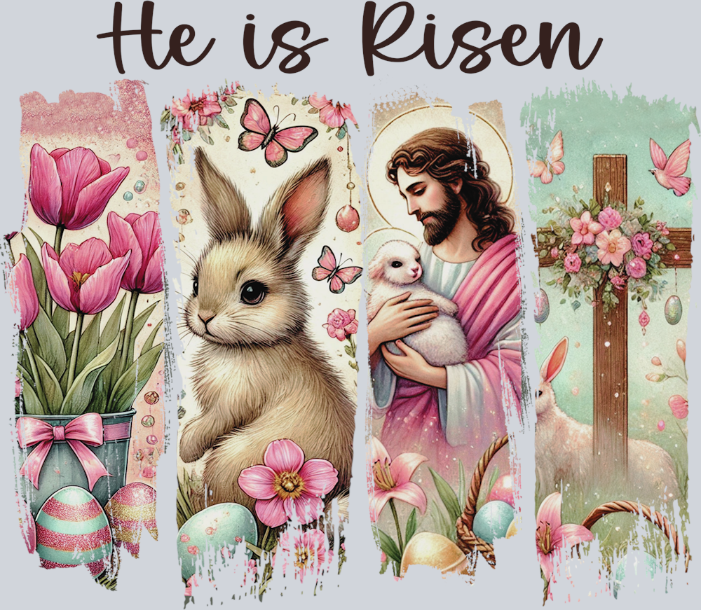 DTF Transfer Easter - He is Risen