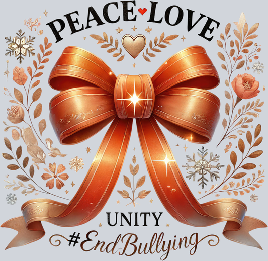 DTF Transfer Anti Bullying - Peace Love Unity