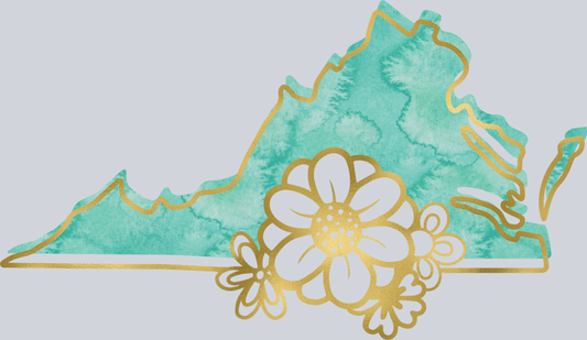 DTF Transfer Virginia - Watercolor