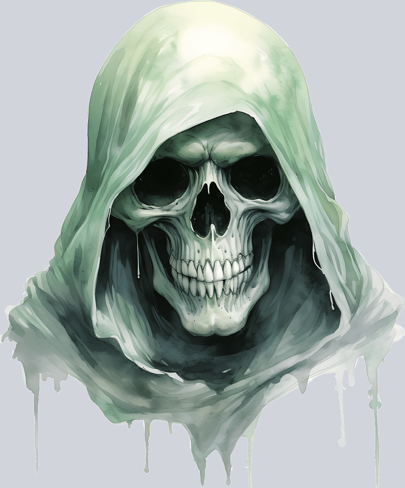 DTF Transfer Halloween - Green Reaper
